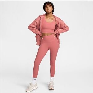 Nike Women's Pink Leggings and Top Set